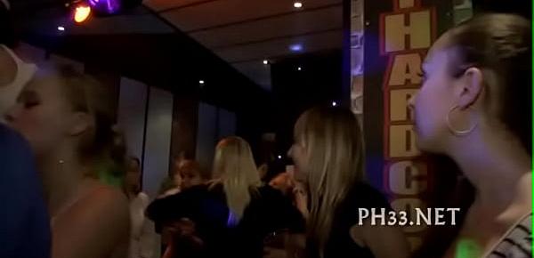  Group sex wild patty at night club